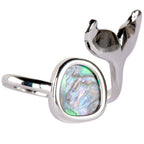 Whale Tail Abalone Adjustable Ring