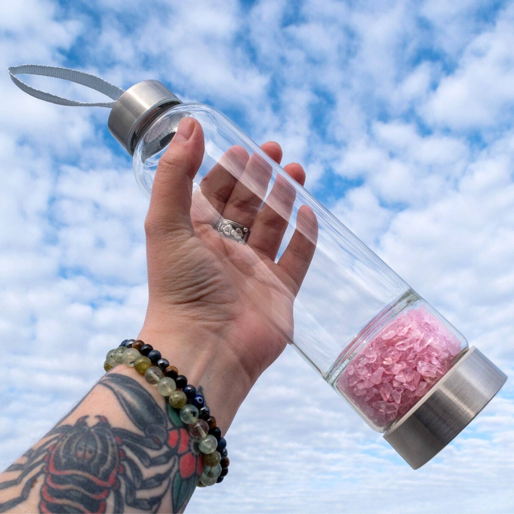 Crystal Water Bottle: Amethyst