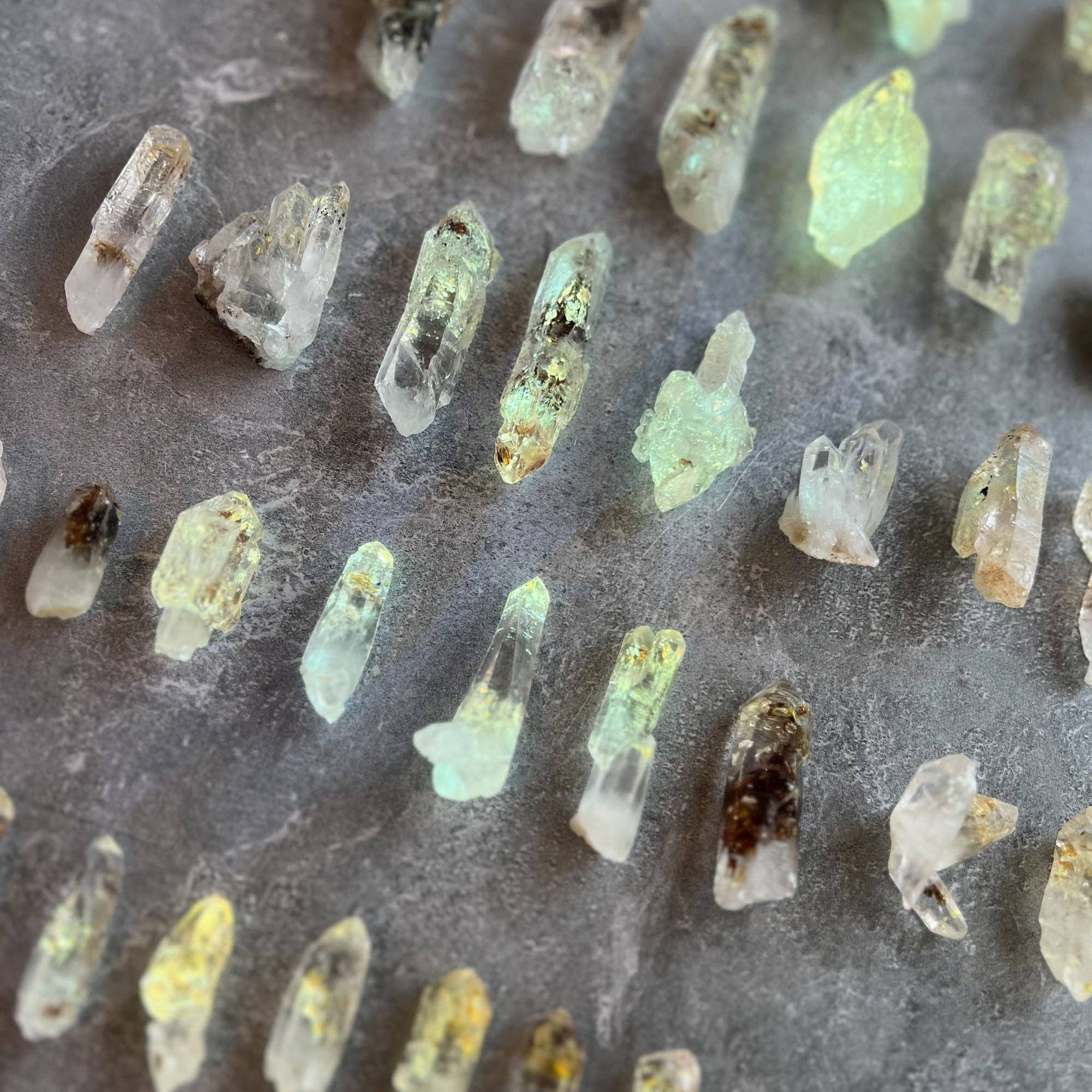 Firefly Petroleum Quartz Specimens Bulk UV Reactive Crystals: 1-2.99 grams