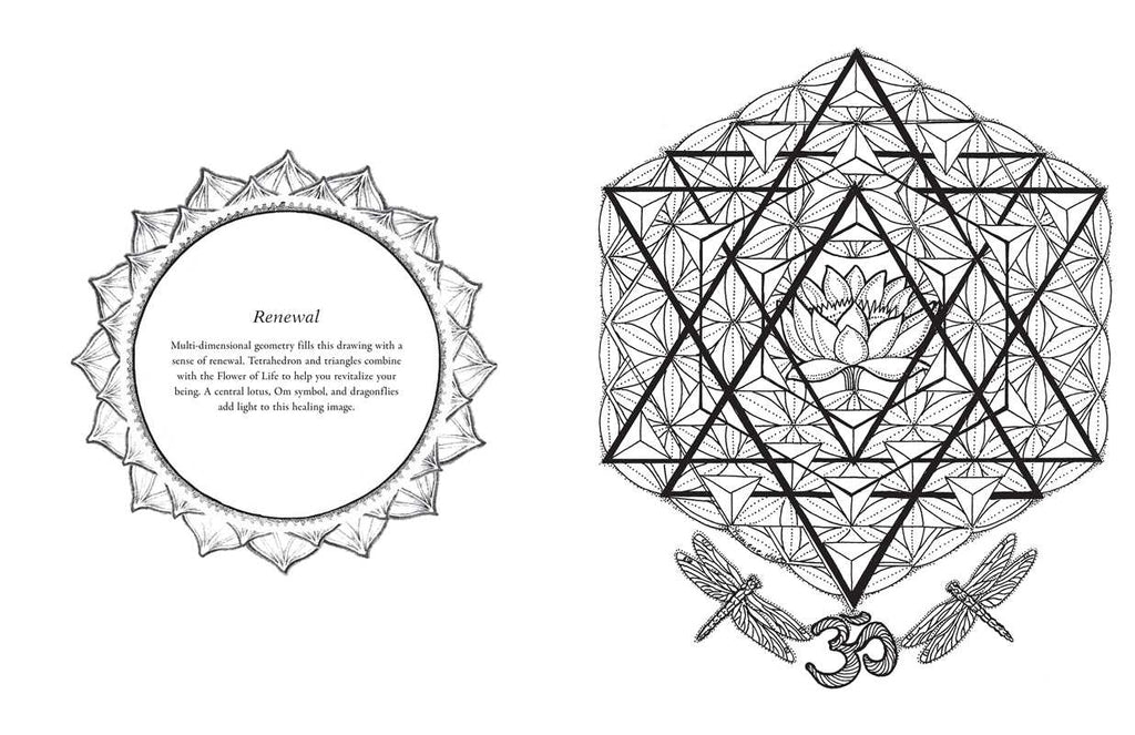 Sacred Geometry Coloring Book by Francene Hart: Paperback 96 pages / English