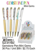 Gemstone Pen Mini Gems 36 Pcs. .
