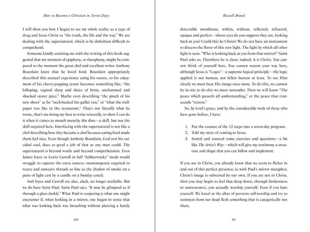 How to Become a Christian in Seven Days* by Russell Brand: Hardcover 192 pages / English