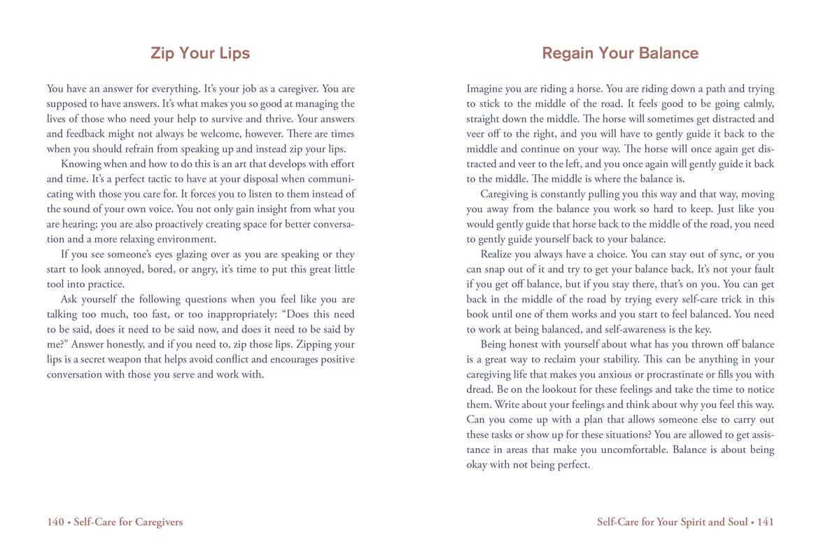 Self-Care for Caregivers by Susanne White: Hardcover 208 pages / English