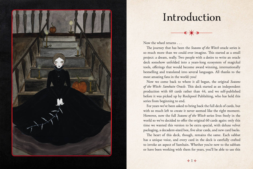 Seasons of the Witch: Samhain Oracle DELUXE EDITION by Lorriane Anderson: Flashcards 184 pages / English