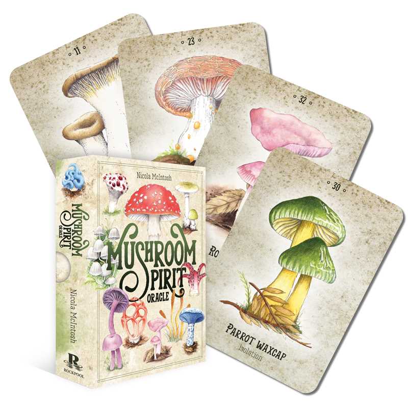 Mushroom Spirit Oracle by Nicola McIntosh: Flashcards 112 pages / English