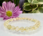 8mm Citrine Crystal Healing Stretch Bracelets 7.5" Energy