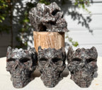 Natural Yooperlite aka Emberlite Skull Bowl Crystal Healing