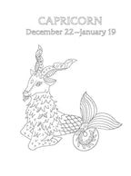 Capricorn: Your Cosmic Coloring Book by Mecca Woods: Paperback 48 pages / English