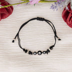 Evil Eye Knot Bracelet: Black