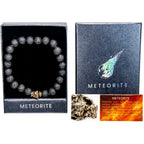Bracelet Display 8mm Beads Meteorite & Lava Stone (12 pack): Meteorite & Lava Stone