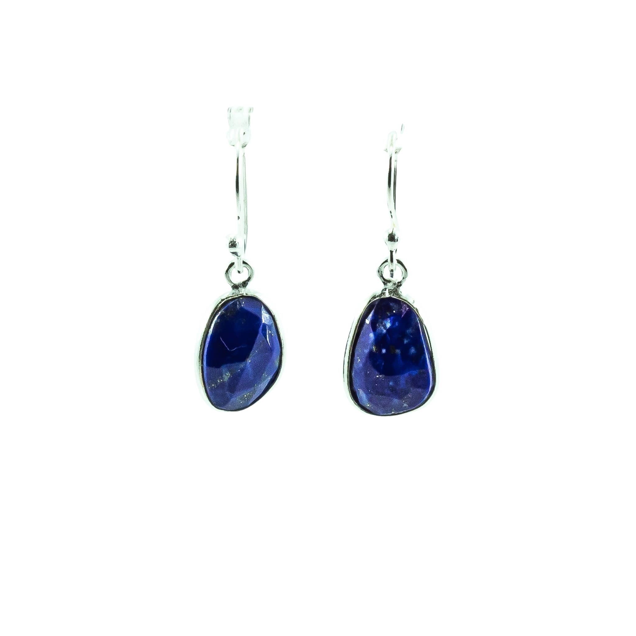 Lapis Lazuli Sterling Silver Dangle Earrings