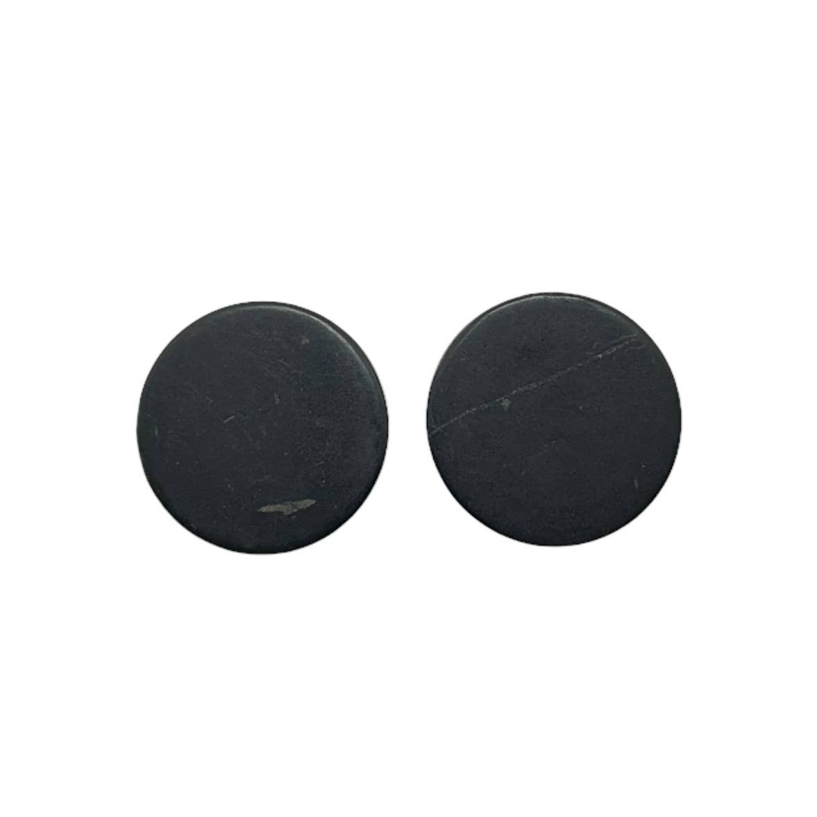 Shungite Emf Cell Phone Tile Plain Round Mini 25mm Diameter
