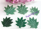 2” Natural Aventurine Pot Leaf for Healing