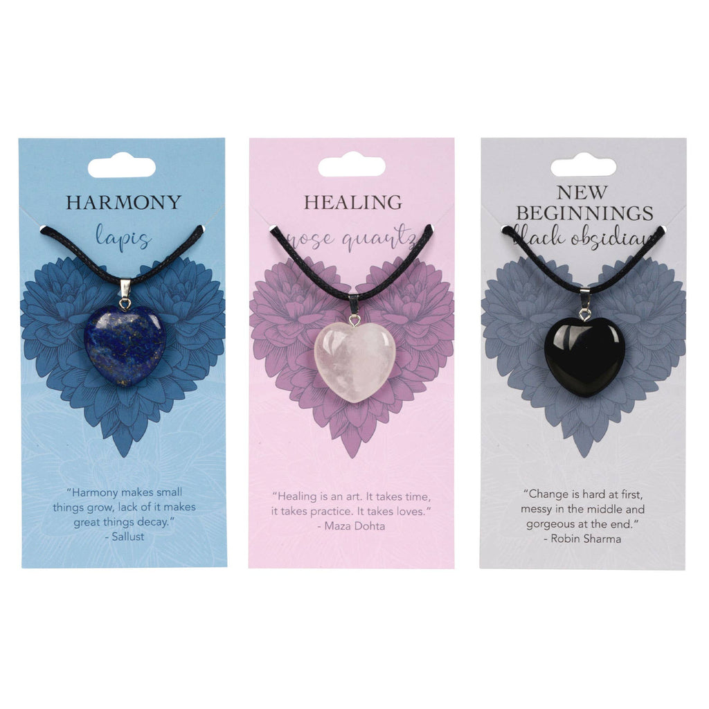 Heart Pendants: New Beginnings (Obsidian)