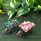 Crystal Chip Wheelbarrow.: Pink Opal