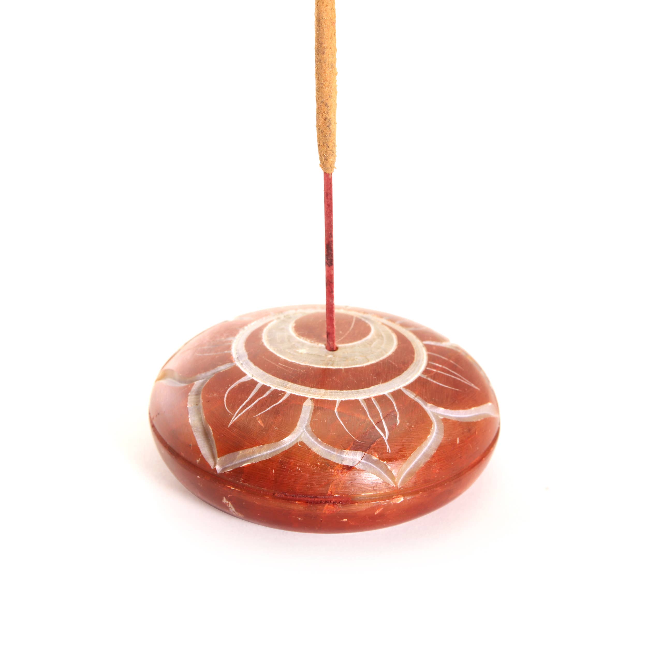 Incense Burner - Soapstone Pebble Sacral Chakra Svadhishtana