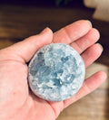 Ethically Sourced CELESTITE Crystal Spheres: 200-299 grams