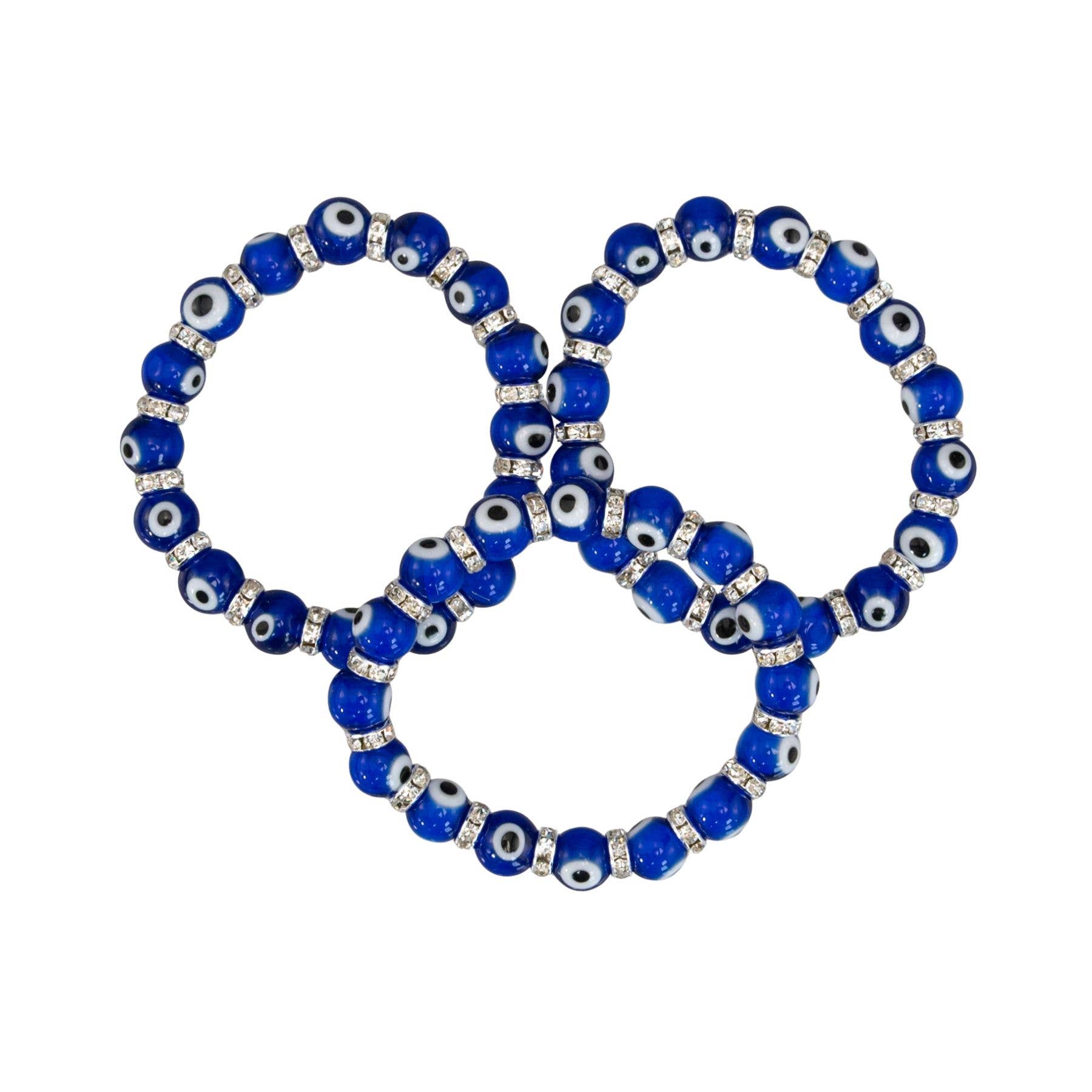 Evil Eye Bracelet: Light Blue