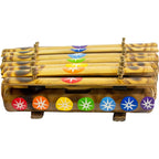 Bamboo Xylophone w/ Hand Painted Chakra