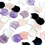 Crystal Spiritual Stone Cat Cabochon Gemstone - Halloween: Crystal Quartz