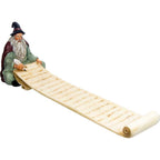 Polyresin Incense Holder - Wizard w/ Magic Scroll (Each): Wizard