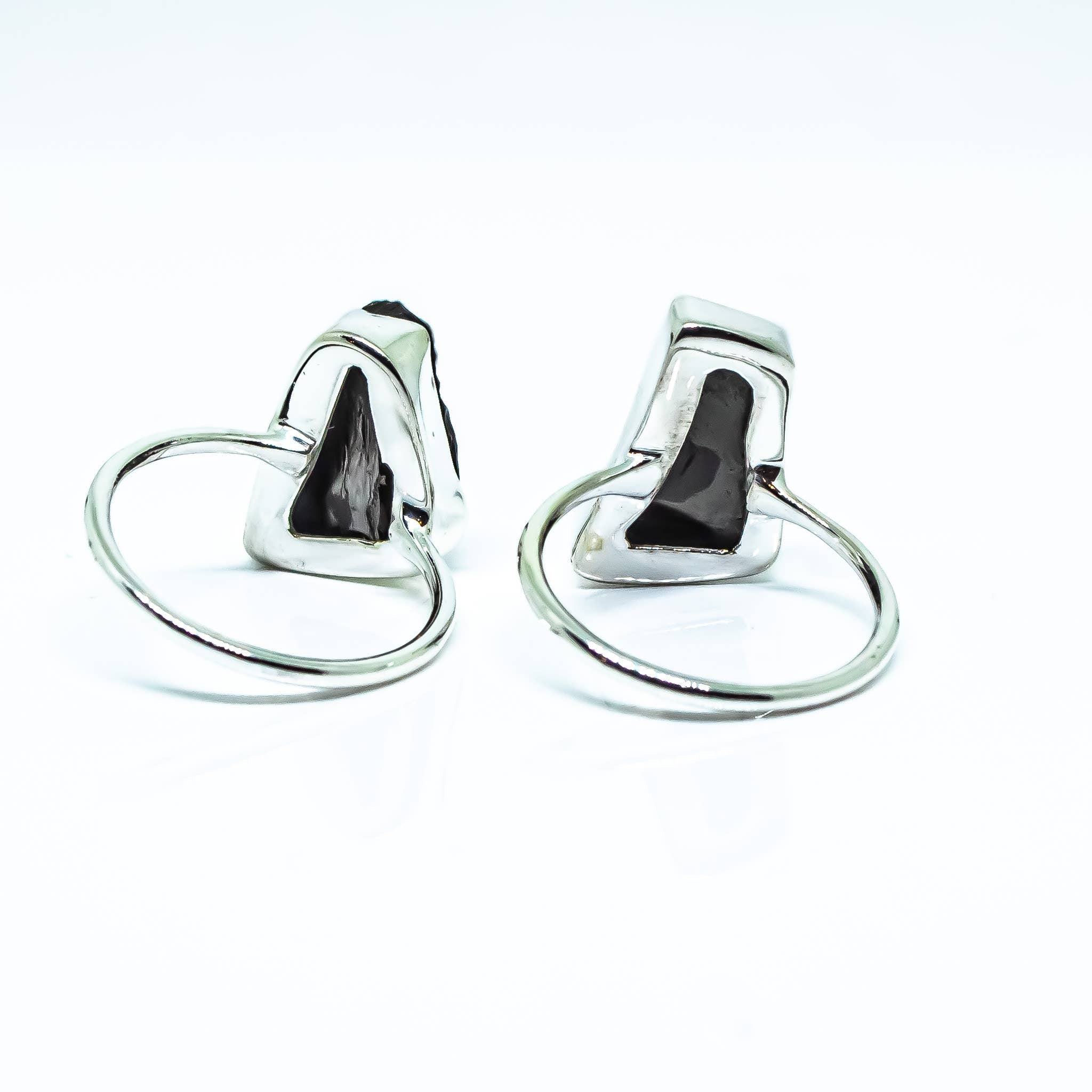 Shungite Elite Sterling Silver Ring Size 6 7 8: 8