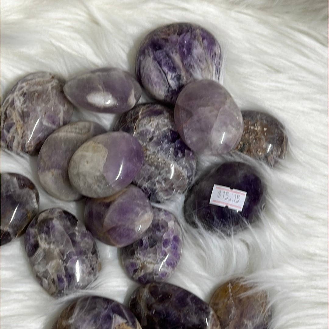 Amethyst Tumble Worry stone: Large