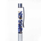 Gemstone Pen Ass't w/ 23K Pure Gold Flakes Display of 36: Gold Flakes