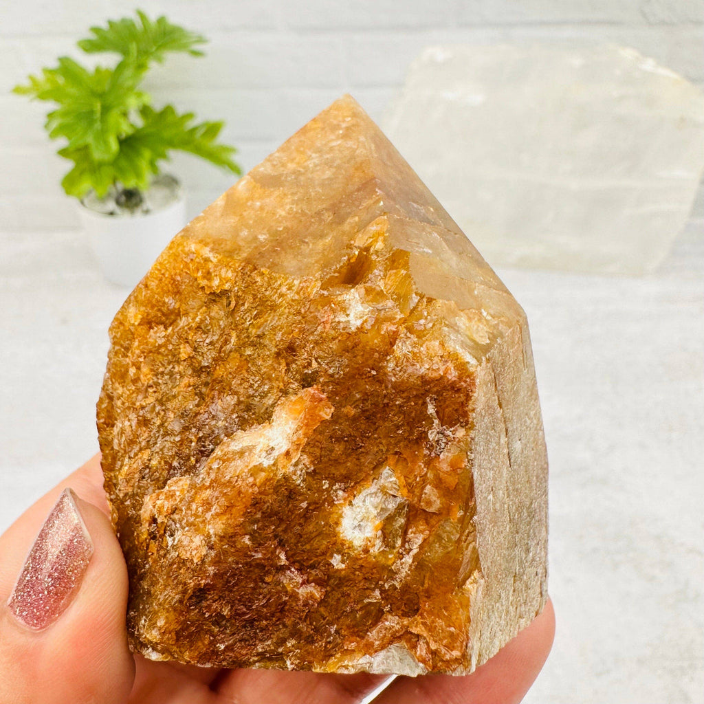 Golden Healer Semi Polished Point Crystal - By Weight: 100-200g