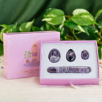 Yoni Eggs: Green Flower Jade / 4pc