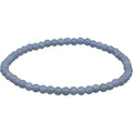 Elastic Bracelet 4mm Round Beads - Angelite (Each)