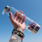 Crystal Water Bottle: Clear Quartz