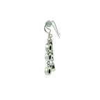 Blue Topaz Gemstone Earrings Sterling Silver 925 Dangling