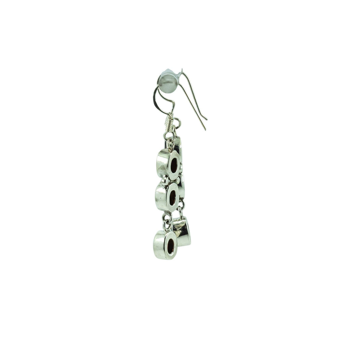 Blue Topaz Gemstone Earrings Sterling Silver 925 Dangling