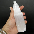 Selenite Raw Crystal Tower (RK5): 4" (10cm)