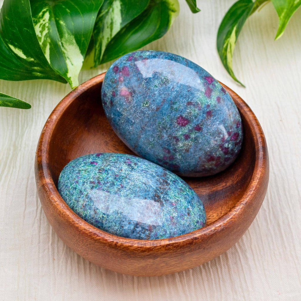 Ruby in Kyanite Palm Stone.