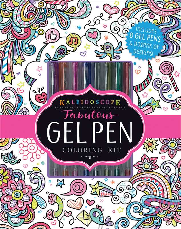 Kaleidoscope: Fabulous Gel Pen Coloring Kit by Editors of Silver Dolphin Books: Kit - Paperback 48 pages / English