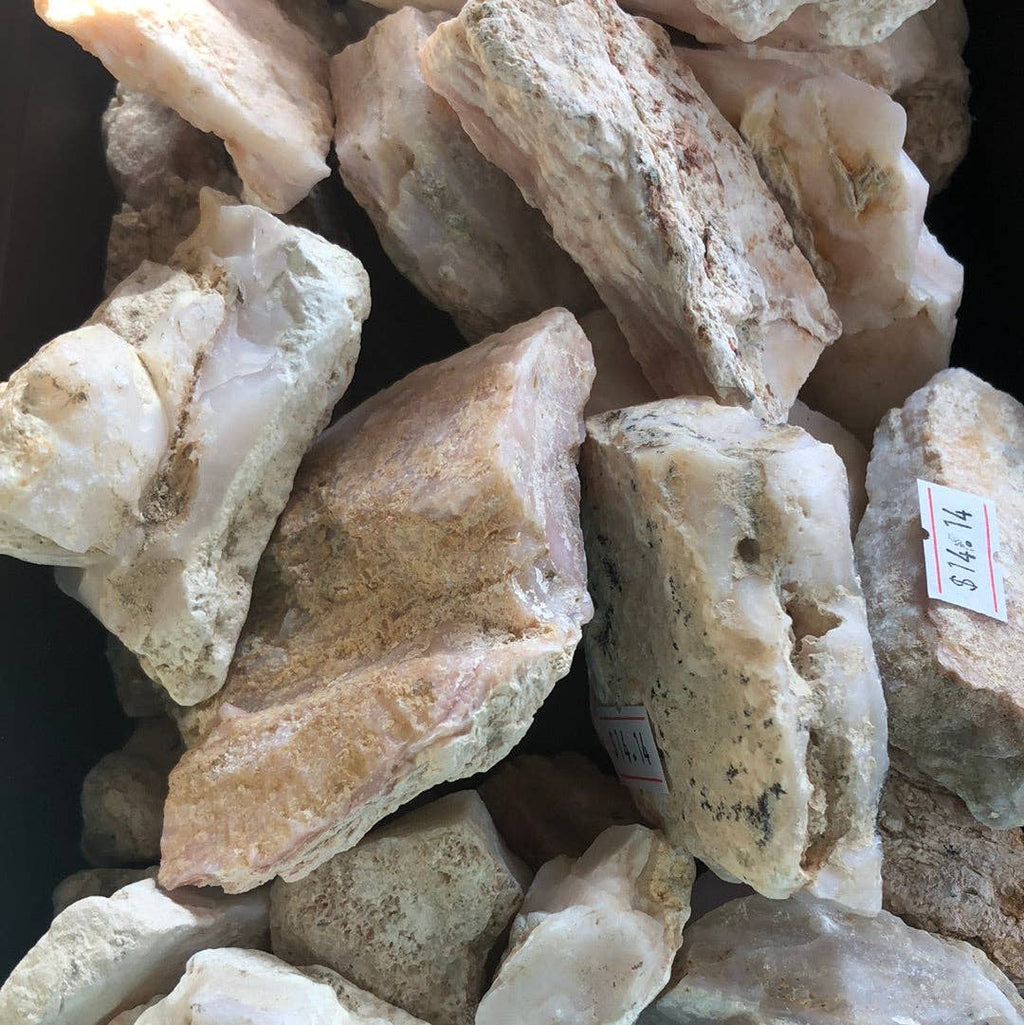 Raw Pink Opal healing stone: Extra-Large