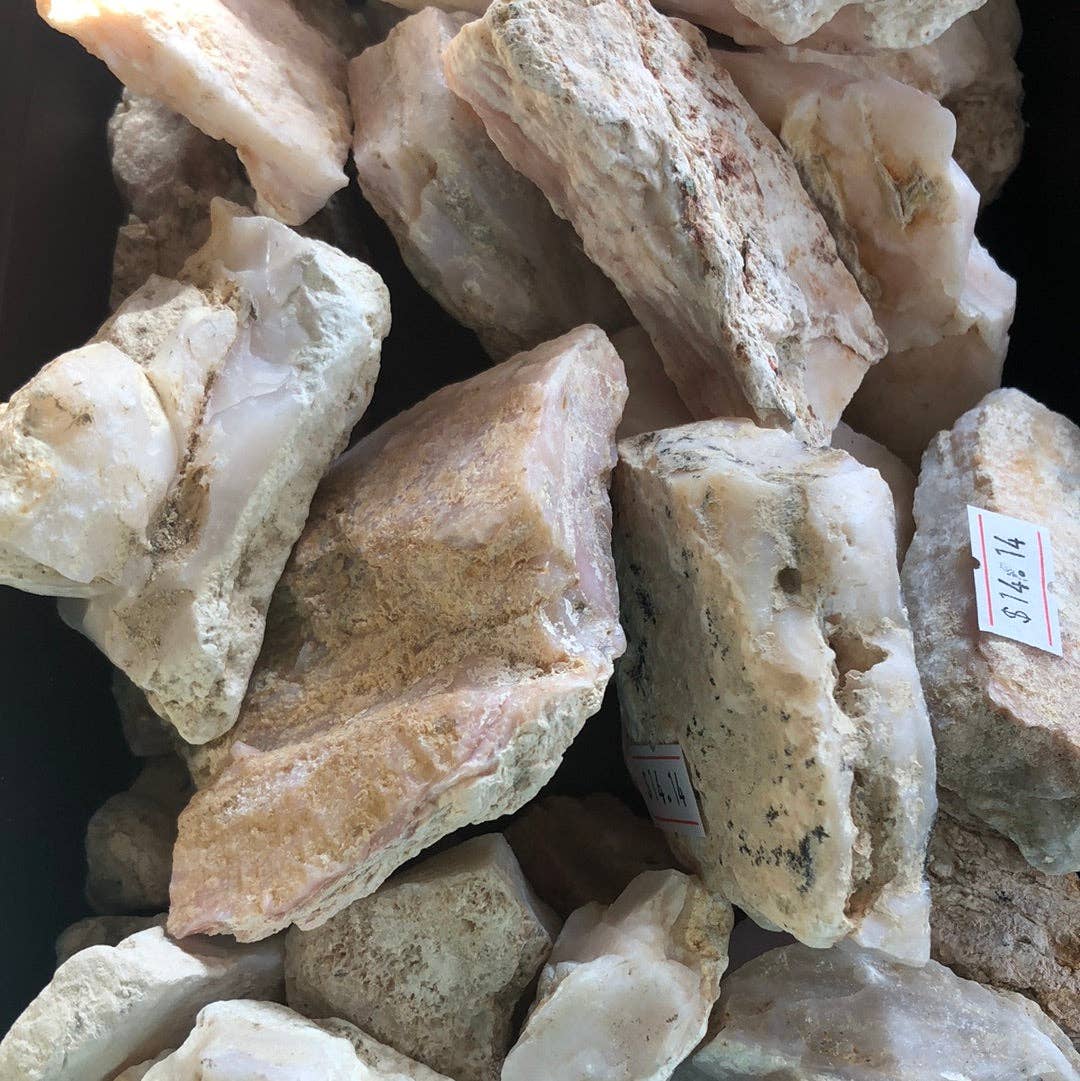 Raw Pink Opal healing stone: Extra-Large