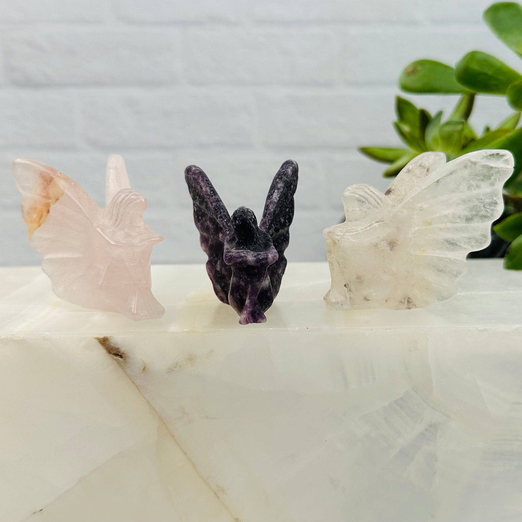 Crystal Carved Gemstone Fairy - You Choose Stone: Sodalite