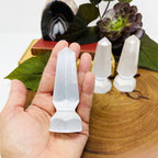 Selenite Crystal Point Spear Tips - 6 sided Stone Point