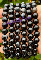 8mm Natural Onyx Crystals Healing Stretch Bracelet 7.5"