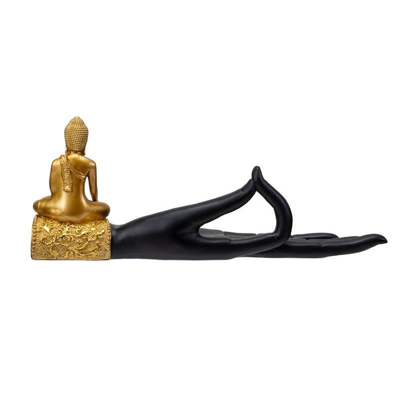 Golden Buddha Hand Incense Burner