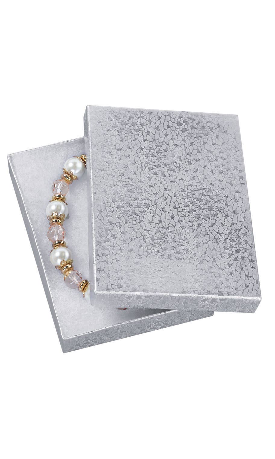 Cotton-Filled Jewelry Boxes: Kraft / Case of 100 / 5¼" × 3¾" × ⅞"