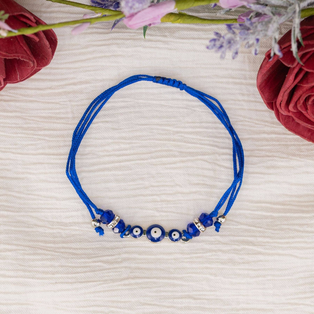 Evil Eye Knot Bracelet: Black