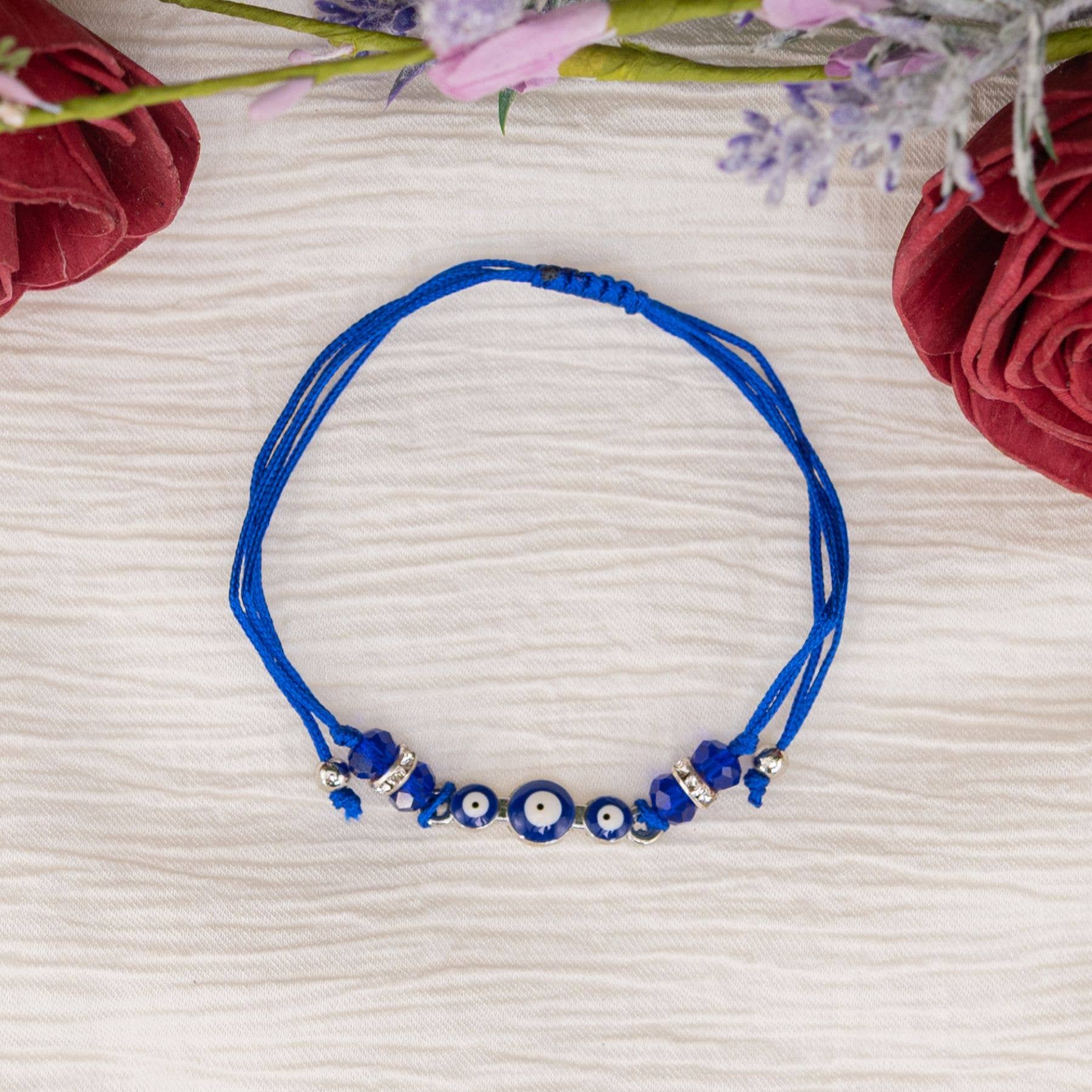 Evil Eye Knot Bracelet: Black