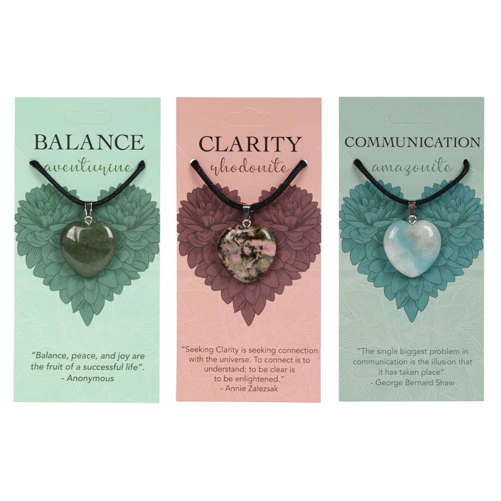Heart Pendants: Communication (Amazonite)