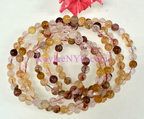 Natural Golden Healer Hematoid 6mm Crystal Stretch Bracelet