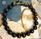 Natural Astrophyllite aka Arfvedsonite 8mm Stretch Bracelet