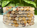 6mm Natural Golden Healer Crystal Healing Stretch Bracelet